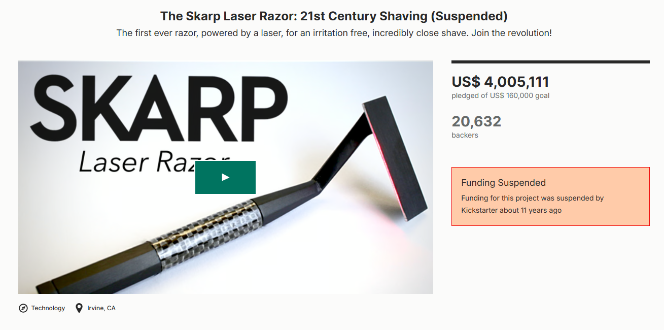 The Skarp Laser Razor